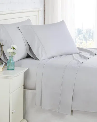 South Shore Linens Southshore Fine Linens 300tc Light Grey Percale Extra Deep Pocket Sheet Set