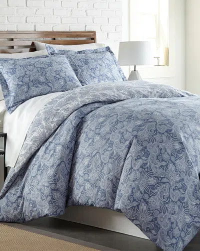 SOUTH SHORE LINENS SOUTH SHORE LINENS PAISLEY DOWN ALTERNATIVE 3PC ULTRA PLUSH REVERSIBLE COMFORTER SET