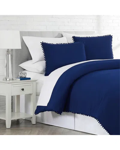 South Shore Linens Southshore Fine Linens Ultra-soft Pre-washed Pom Pom Duvet Cover Set