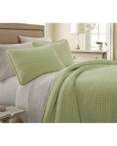South Shore Linens Southshore Linens Vilano Springs Quilt Set In Green