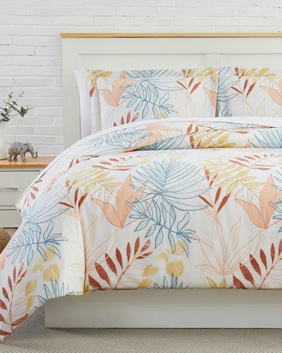 South Shore Linens Tropic Leaf Duvet Set In Multi