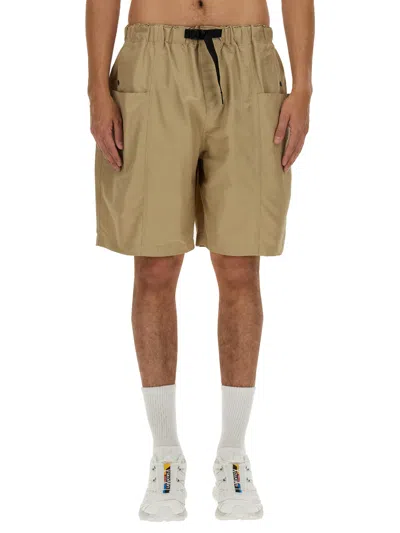 South2 West8 Belted Bermuda Shorts In Beige