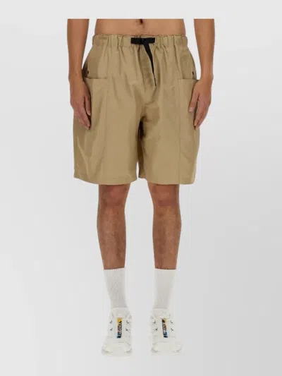 South2 West8 Belted Bermuda Shorts Drawstring Waist In Gold