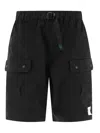 South2 West8 Belted Cargo Shorts In Black