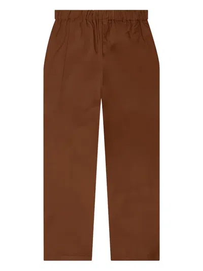 South2 West8 Belted Logo Trousers In Brown