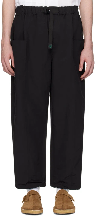 South2 West8 Black Belted C.s. Trousers In C-black