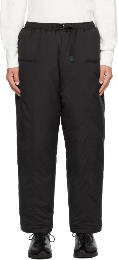 South2 West8 Black Insulator Belted Trousers In B-black