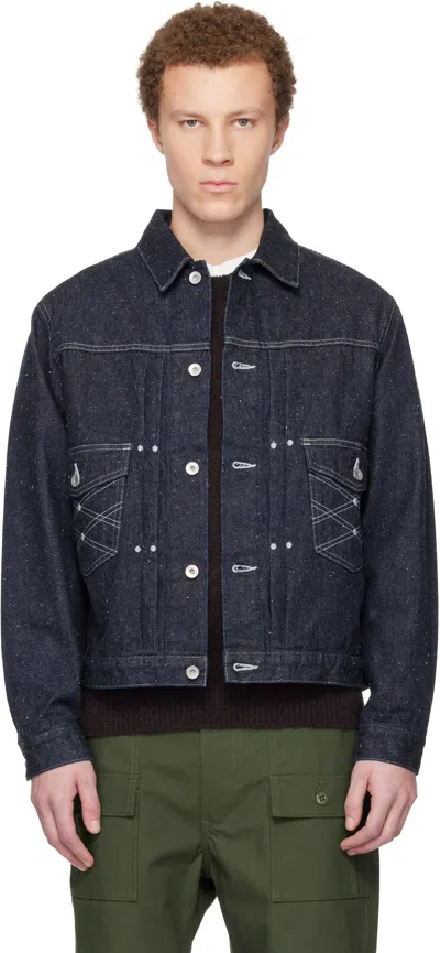 South2 West8 Blue Denim Trucker Jacket