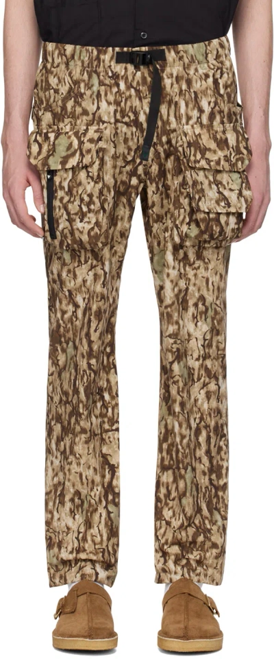South2 West8 Brown & Beige Tenkara Trout Trousers In Horn Camo