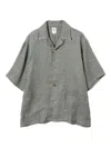 South2 West8 Cabana Revere-collar Patterned Shirt In Gray