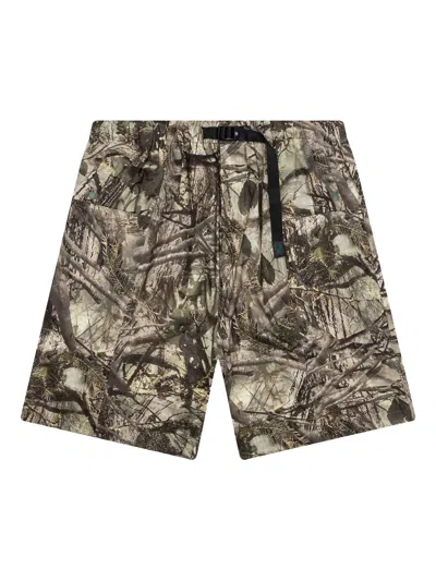 South2 West8 Camouflage Belted Shorts In Green