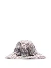 South2 West8 Camouflage-pattern Bucket Hat In Neutral