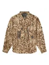 South2 West8 Camouflage Print Jacket In Brown