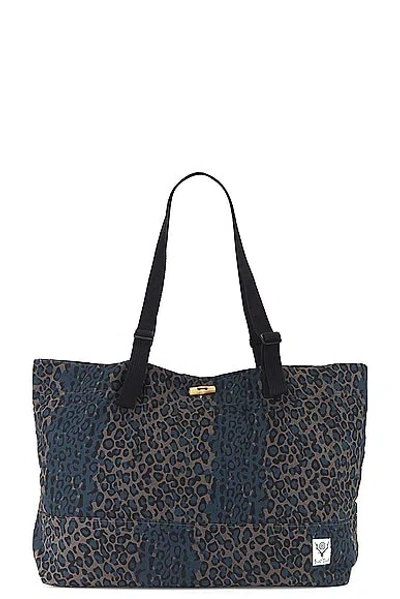 South2 West8 Canal Park Tote Flannel Cloth Printed In A-leopard