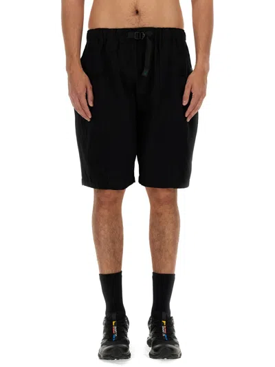 South2 West8 Classic Twill Bermuda Shorts In Black
