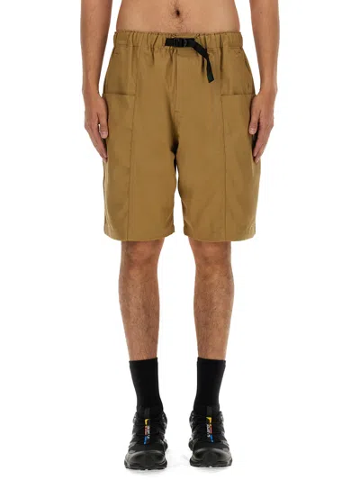 South2 West8 Cotton Bermuda Shorts In Brown