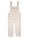 South2 West8 Cotton Canvas Button Overalls In Nude