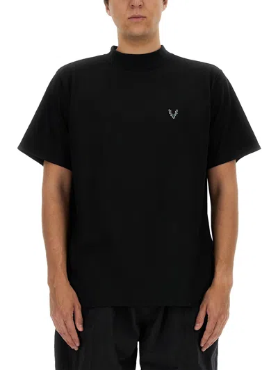 South2 West8 Cotton T-shirt In Black