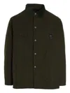 South2 West8 Dark Green Coverall Quilted Jacket In Green