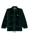 South2 West8 Deer-pattern Coach Shirt Jacket In Green
