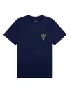 South2 West8 Deer-skull Pocket T-shirt In Blue