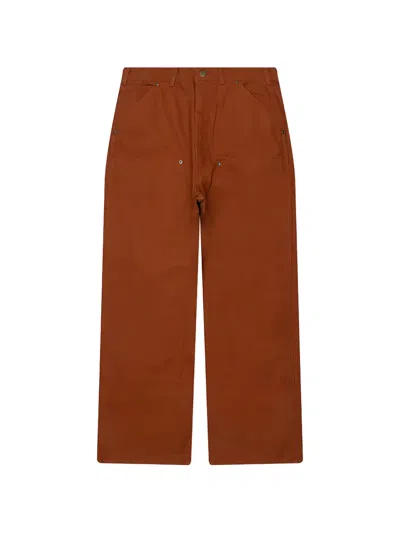 South2 West8 Double-knee Trousers In Brown