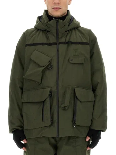 SOUTH2 WEST8 FUNCTIONAL GREEN JACKET WITH UTILITY POCKETS