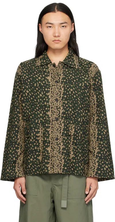 South2 West8 Green Hunting Shirt In B-leopard