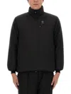 South2 West8 Padded Jacket With High Collar In Black