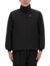 South2 West8 Padded Jacket With High Collar In Black