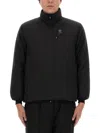 South2 West8 Padded Jacket With High Collar In Black