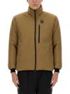 South2 West8 Padded Jacket With High Collar In Brown