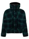 South2 West8 Cropped Dark Green Wool Jacket In Green