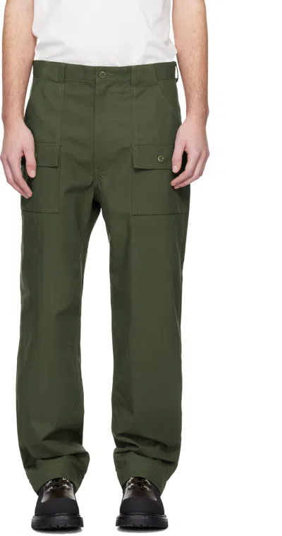 South2 West8 Khaki Bush Trousers In Green