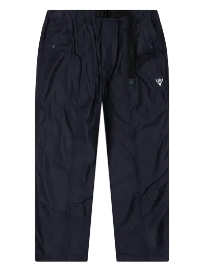 South2 West8 Logo-print Trousers In Blue