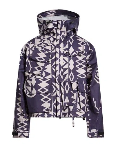 South2 West8 Man Jacket Dark Purple Size M Cotton, Nylon