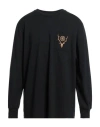 South2 West8 Man T-shirt Black Size S Polyester, Cotton