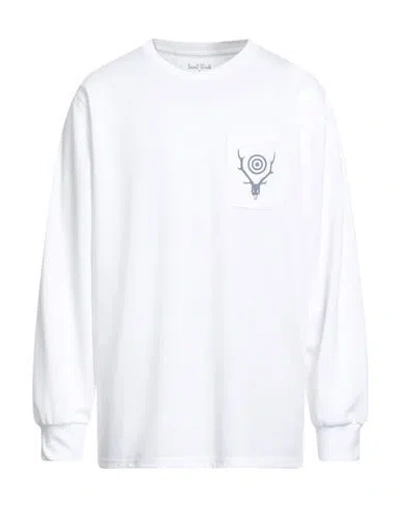 South2 West8 Man T-shirt White Size Xl Polyester, Cotton