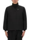 South2 West8 Logo Jacket High Collar Chest Pocket In Black