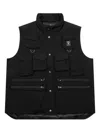 South2 West8 Multi-pocket Zip-up Gilet In Black