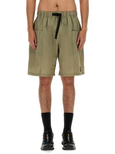 South2 West8 Nylon Bermuda Shorts In Beige