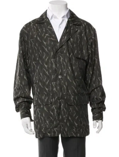 Pre-owned South2 West8 Patterned Jacket In Green