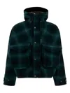 South2 West8 Cropped Dark Green Wool Jacket In Green
