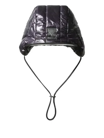 South2 West8 Quilted Cap In 黑色