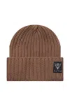 South2 West8 Ribbed Knit Beanie In Brown