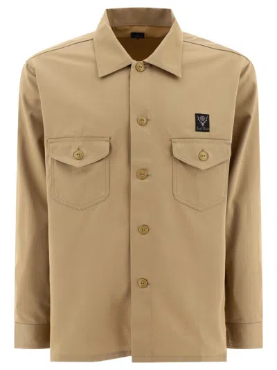 South2 West8 Smokey Shirts Beige