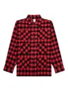 South2 West8 Six-pocket Checkered Shirt In Red