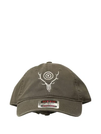 South2 West8 Skull & Target Baseball Cap