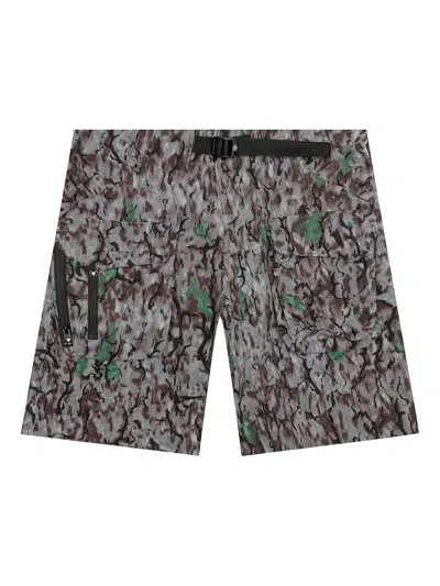 South2 West8 Tenkara Trout Camo Pocket Shorts In Brown
