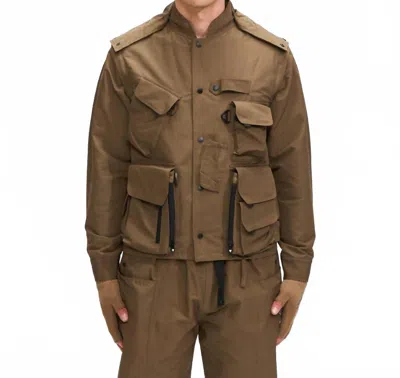 South2 West8 Tenkara Trout Parka Hoodie In Olive In Green